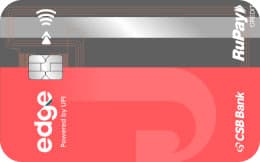Jupiter Edge+ CSB Bank RuPay Credit Card