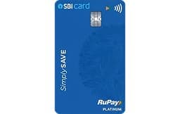 SBI SimplySAVE UPI RuPay Credit Card
