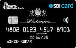 South Indian Bank SBI Platinum Credit Card