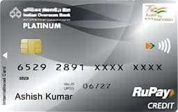 IOB RuPay Platinum Credit Card