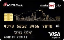 MMT ICICI Bank Visa Signature Credit Card