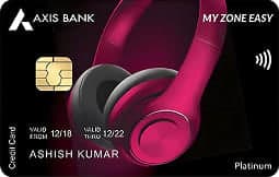 Axis Bank My Zone Easy Credit Card