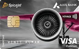SpiceJet Axis Bank Voyage Credit Card